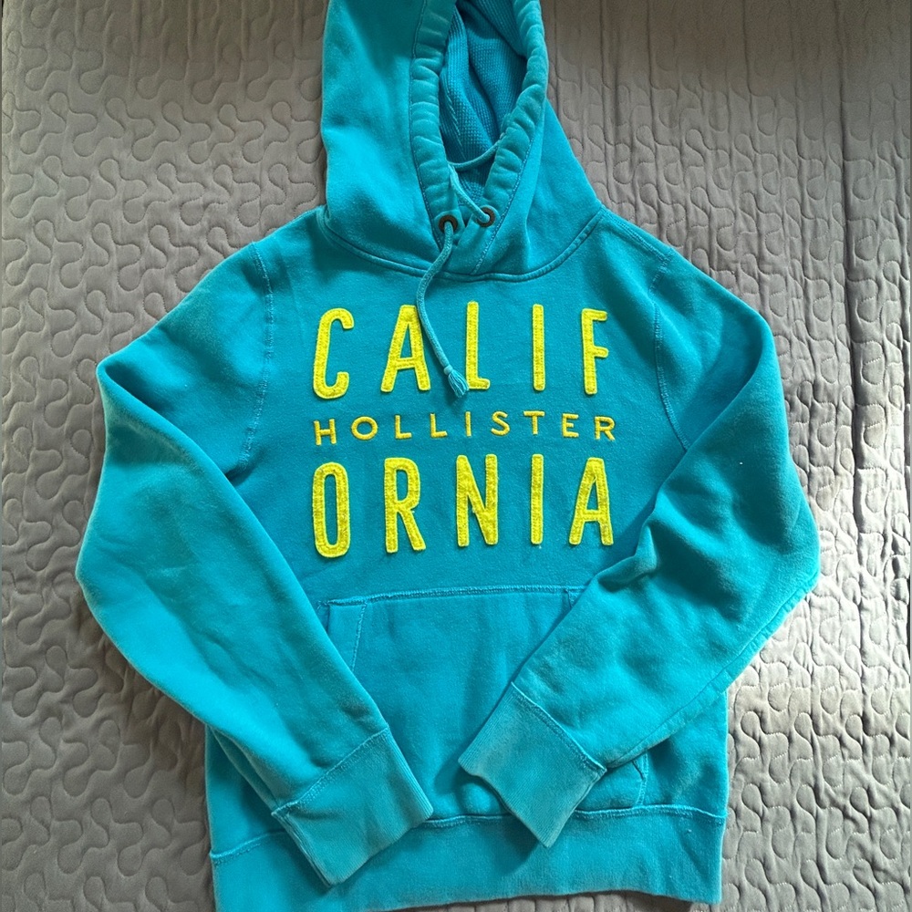 Hollister Mens Blue Hoodie L